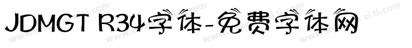JDMGT R34字体字体转换